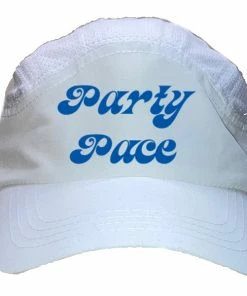 RUseeN Reflective Apparel LLC Accessories Reflective Hat - Party Pace White Mesh Running Cap