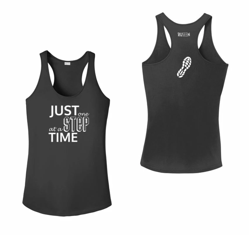 RUseeN Reflective Apparel Women's Tank Tops Women's Reflective Tank Top - Just One Step At A Time