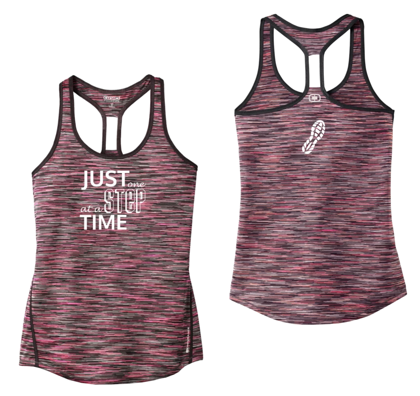 RUseeN Reflective Apparel Women's Tank Tops Women's Reflective Tank Top - Just One Step At A Time