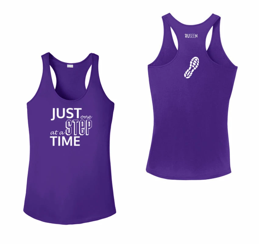 RUseeN Reflective Apparel Women's Tank Tops Women's Reflective Tank Top - Just One Step At A Time