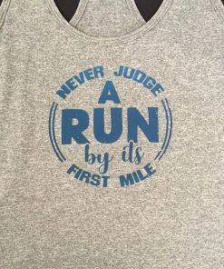 RUseeN Reflective Apparel Women's Tank Tops Women's Reflective Tank Top - Never Judge A Run