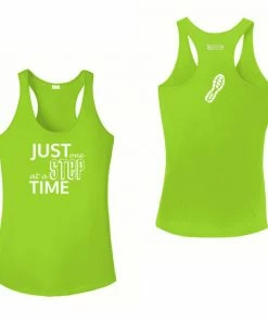 RUseeN Reflective Apparel Women's Tank Tops Women's Reflective Tank Top - Just One Step At A Time