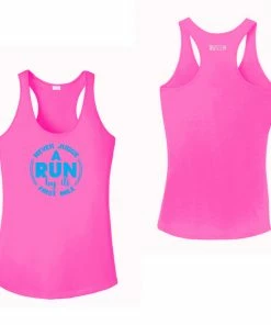 RUseeN Reflective Apparel Women's Tank Tops Women's Reflective Tank Top - Never Judge A Run