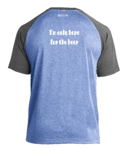 RUseeN Reflective Apparel Men's Reflective Short Sleeve Shirt - I'm Only Here For The Beer