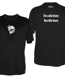 RUseeN Reflective Apparel Men's Reflective Short Sleeve Shirt - I'm Only Here For The Beer