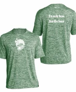 RUseeN Reflective Apparel Men's Reflective Short Sleeve Shirt - I'm Only Here For The Beer