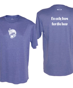 RUseeN Reflective Apparel Men's Reflective Short Sleeve Shirt - I'm Only Here For The Beer