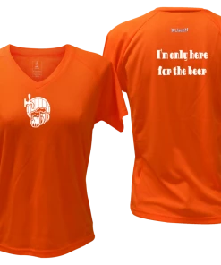 RUseeN Reflective Apparel Women's Short Sleeve Women's Reflective Short Sleeve Shirt - I'm Only Here For The Beer