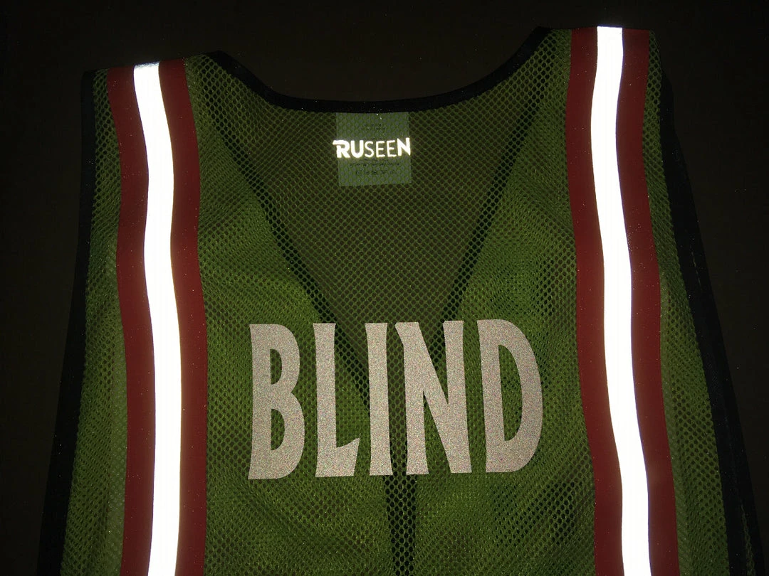 RUseeN Reflective Apparel Deaf / Hearing Impaired Collection Mesh Reflective Running Vest - Deaf