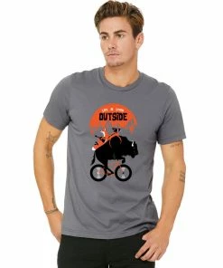 RUSEEN Reflective Apparel Limited Edition Ultra Soft Cotton Unisex Tee - Life Is Lived Outside