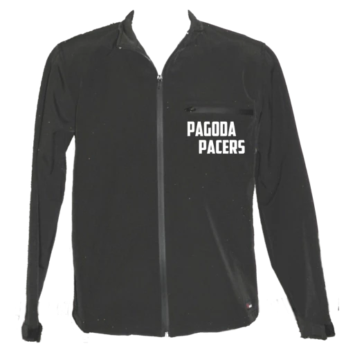 RUseeN Reflective Apparel Clubs Men's Black Soft Shell Jacket - Reading Pagoda Pacers