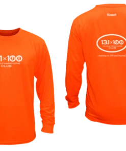 RUseeN Reflective Apparel Clubs Unisex Reflective Long Sleeve - 100 Half Marathons Club