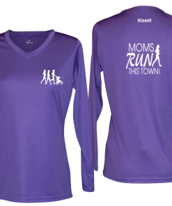 RUseeN Reflective Apparel Women's Reflective Long Sleeve - Moms Run This Town