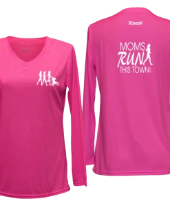 RUseeN Reflective Apparel Women's Reflective Long Sleeve - Moms Run This Town