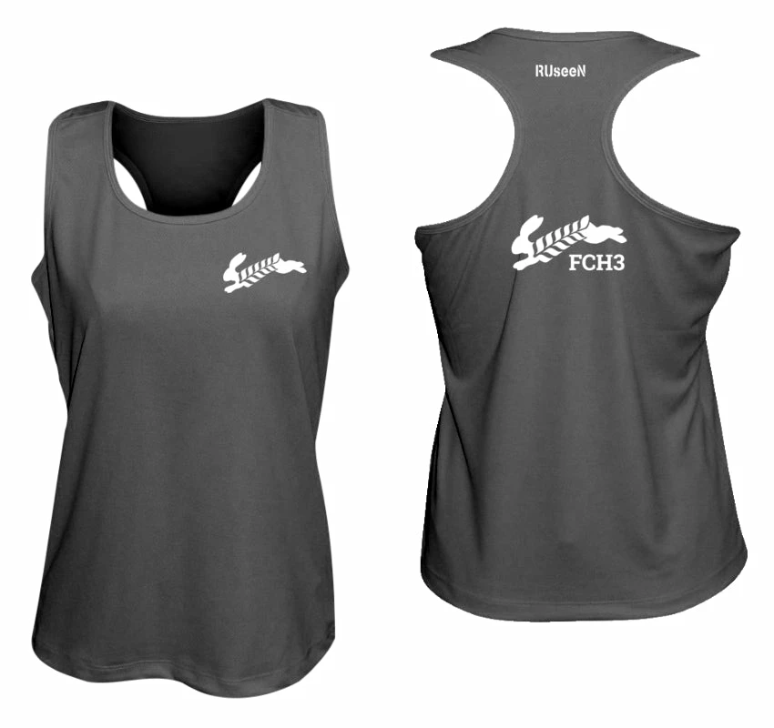 RUseeN Reflective Apparel Clubs Women's Reflective Tank Top - Flour City H3 - FCH3 - Design 2