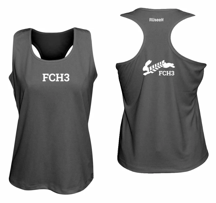 RUseeN Reflective Apparel Women's Reflective Tank Top - Flour City H3 - FCH3 - Design 3 Clubs