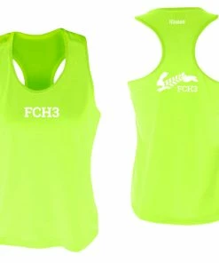 RUseeN Reflective Apparel Women's Reflective Tank Top - Flour City H3 - FCH3 - Design 3 Clubs