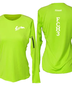 RUSEEN Reflective Apparel LLC Women's Reflective Long Sleeve Shirt - Flour City H3 - FCH3 Design 1