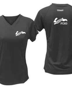 RUseeN Reflective Apparel Women's Reflective Short Sleeve Shirt - Flour City H3 - FCH3 - Design 2 Clubs