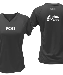 RUseeN Reflective Apparel Clubs Women's Reflective Short Sleeve Shirt - Flour City H3 - FCH3 - Design 3