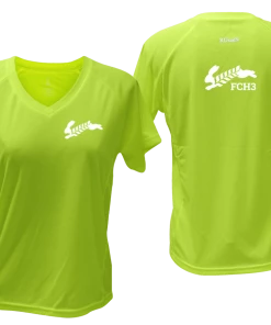 RUseeN Reflective Apparel Women's Reflective Short Sleeve Shirt - Flour City H3 - FCH3 - Design 2 Clubs