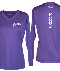 RUSEEN Reflective Apparel LLC Women's Reflective Long Sleeve Shirt - Flour City H3 - FCH3 Design 1