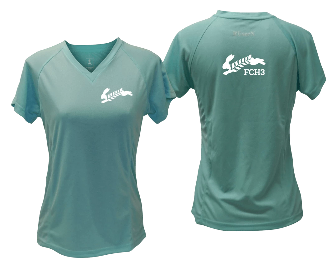 RUseeN Reflective Apparel Women's Reflective Short Sleeve Shirt - Flour City H3 - FCH3 - Design 2 Clubs