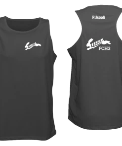 RUseeN Reflective Apparel Men's Reflective Tank Top - Flour City H3 - FCH3 - Design 2