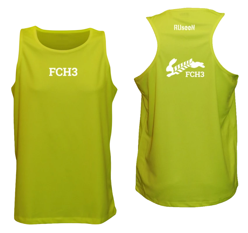 RUseeN Reflective Apparel Clubs Men's Reflective Tank Top - Flour City H3 - FCH3 - Design 3