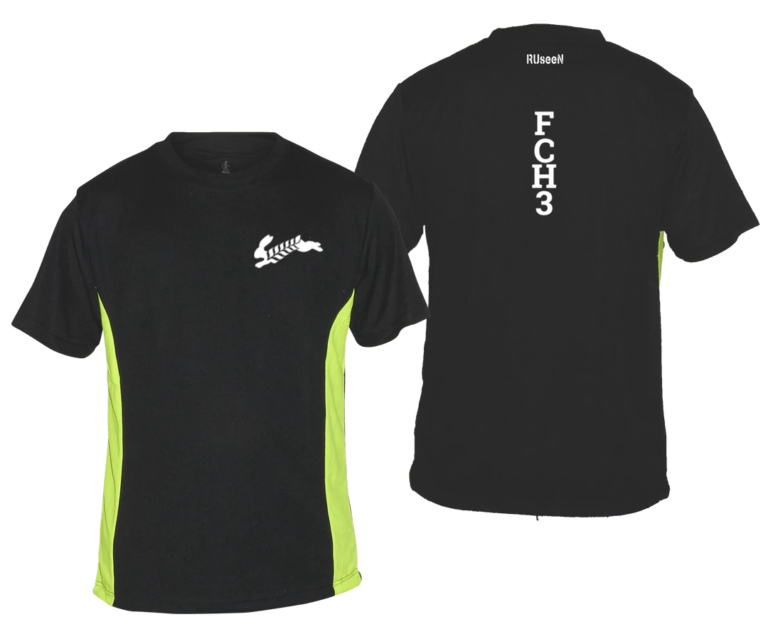 RUseeN Reflective Apparel Clubs Men's Reflective Short Sleeve Shirt - Flour City H3 - FCH3 - Design 1