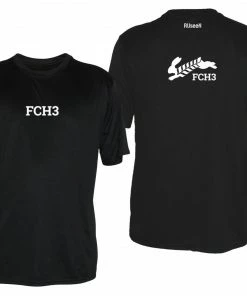 RUseeN Reflective Apparel Men's Reflective Short Sleeve Shirt - Flour City H3 - FCH3 - Design 3 Clubs