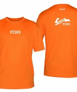 RUseeN Reflective Apparel Men's Reflective Short Sleeve Shirt - Flour City H3 - FCH3 - Design 3 Clubs