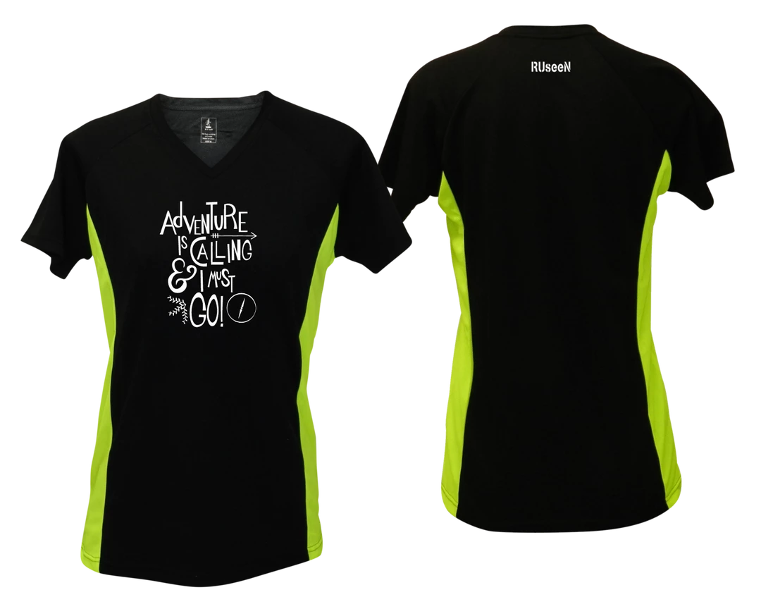 RUseeN Reflective Apparel Women's Reflective Short Sleeve Shirt - Adventure Women's Short Sleeve