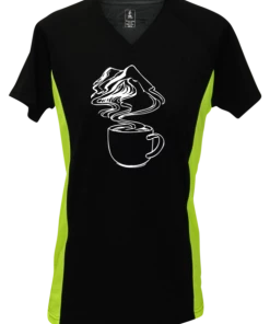 RUseeN Reflective Apparel Women's Short Sleeve Women's Reflective Short Sleeve Shirt - Coffee