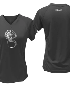 RUseeN Reflective Apparel Women's Short Sleeve Women's Reflective Short Sleeve Shirt - Coffee