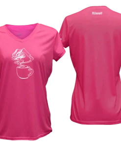 RUseeN Reflective Apparel Women's Short Sleeve Women's Reflective Short Sleeve Shirt - Coffee