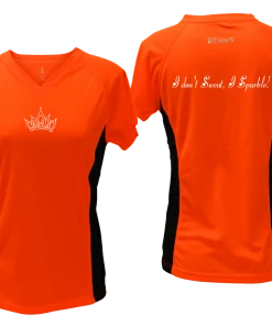 RUseeN Reflective Apparel Women's Reflective Short Sleeve Shirt - Sparkle