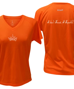 RUseeN Reflective Apparel Women's Reflective Short Sleeve Shirt - Sparkle