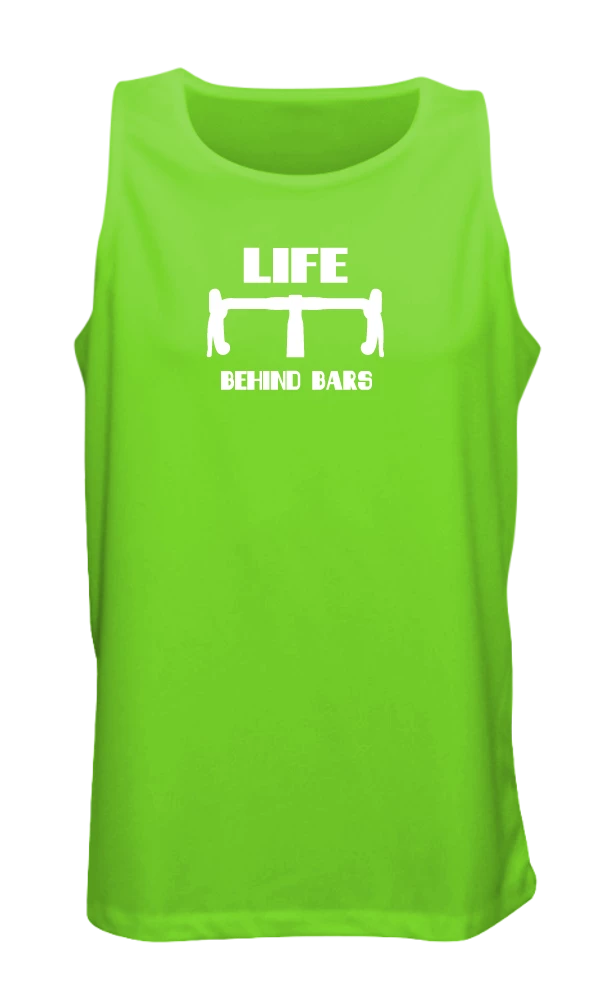 RUseeN Reflective Apparel Men's Tank Tops Men's Reflective Tank - Life Behind Bars