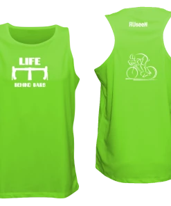 RUseeN Reflective Apparel Men's Tank Tops Men's Reflective Tank - Life Behind Bars