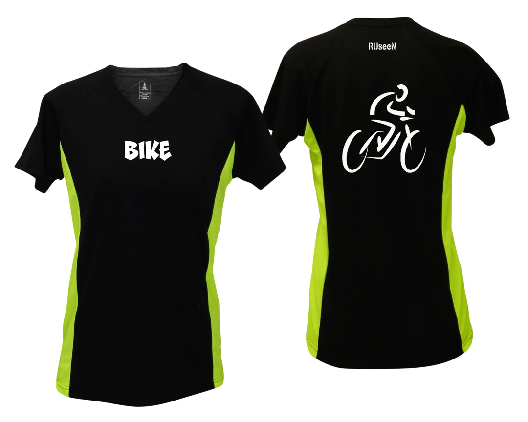 RUseeN Reflective Apparel Women's Reflective Short Sleeve Shirt - Bike Women's Short Sleeve