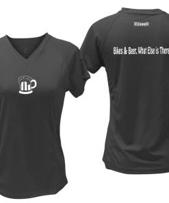 RUseeN Reflective Apparel Women's Reflective Short Sleeve Shirt - Bikes & Beer Women's Short Sleeve