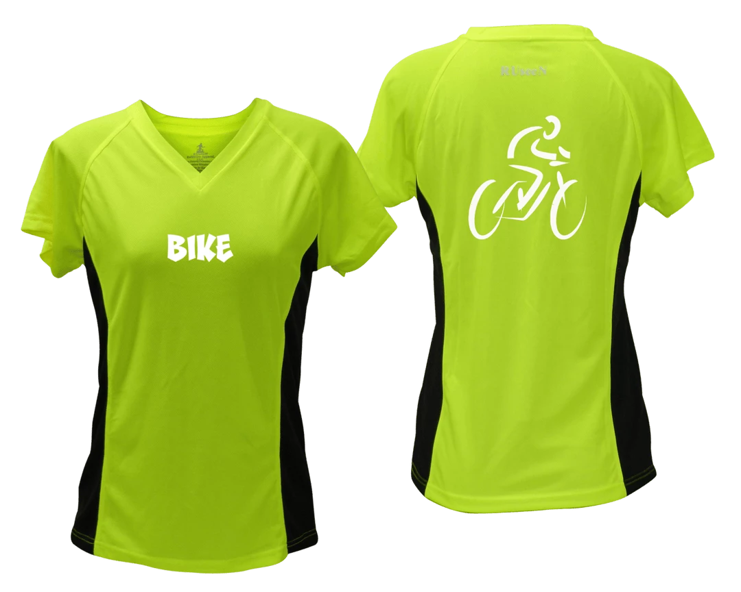 RUseeN Reflective Apparel Women's Reflective Short Sleeve Shirt - Bike Women's Short Sleeve