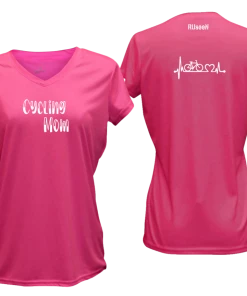 RUseeN Reflective Apparel Women's Short Sleeve Women's Reflective Short Sleeve Shirt - Cycling Mom