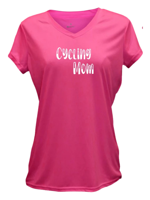 RUseeN Reflective Apparel Women's Short Sleeve Women's Reflective Short Sleeve Shirt - Cycling Mom