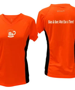 RUseeN Reflective Apparel Women's Reflective Short Sleeve Shirt - Bikes & Beer Women's Short Sleeve