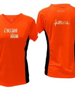 RUseeN Reflective Apparel Women's Short Sleeve Women's Reflective Short Sleeve Shirt - Cycling Mom