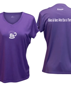 RUseeN Reflective Apparel Women's Reflective Short Sleeve Shirt - Bikes & Beer Women's Short Sleeve