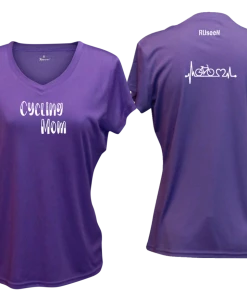 RUseeN Reflective Apparel Women's Short Sleeve Women's Reflective Short Sleeve Shirt - Cycling Mom