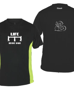 RUseeN Reflective Apparel Men's Reflective Short Sleeve Shirt - Life Behind Bars